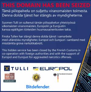 Piilopuoti dark web marketplace shut down by police