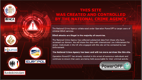 NCA creates fake DDoS-for-hire sites to collect data on cybercriminals